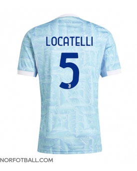 Billige Fotballdrakt Juventus Manuel Locatelli #5 Replika Bortedrakt 2025-26 Kortermet